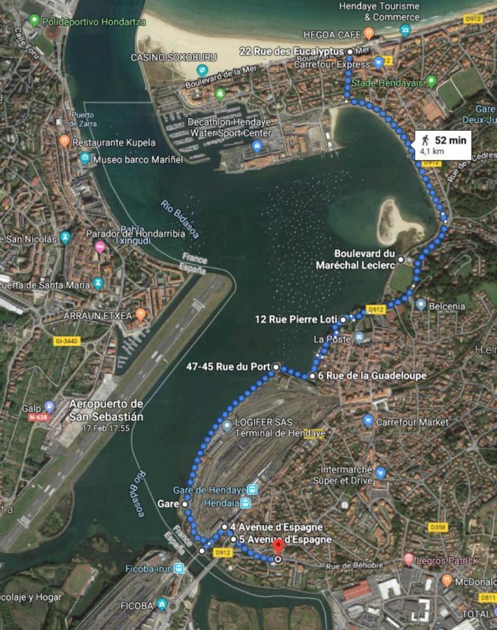 Port Bidassoa - T2 Coquet, Parking, Lit Xxl, Wifi, Pres De La Gare Hendaye Exteriör bild